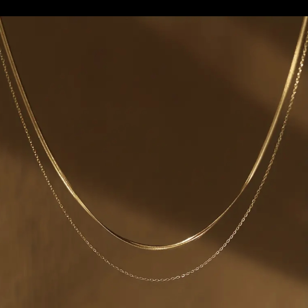Double Layer Stacking Necklace